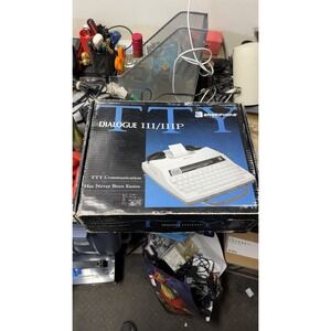 Ameriphone Dialogue III TTY Text Telephone w/ Box Manuals Vintage